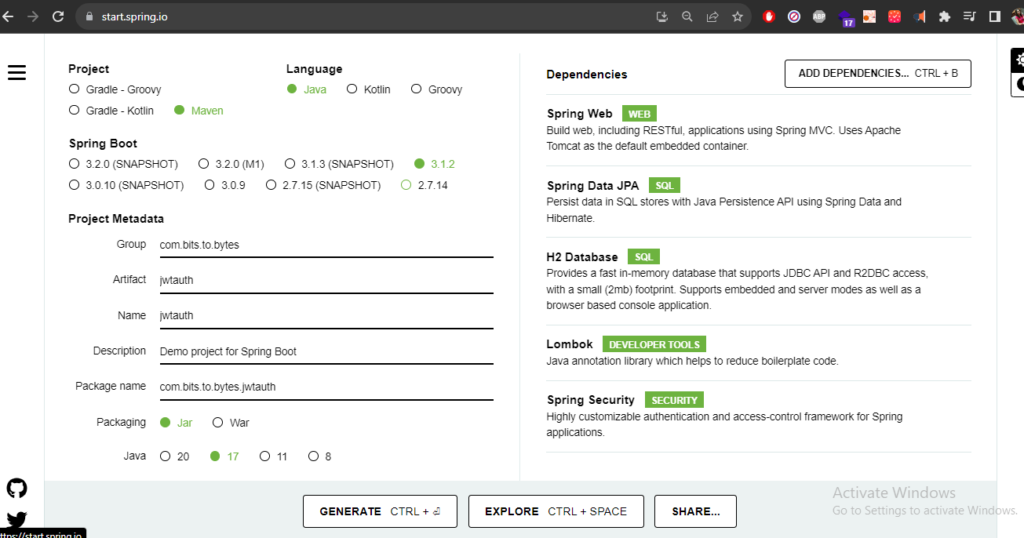 jwt authentication
